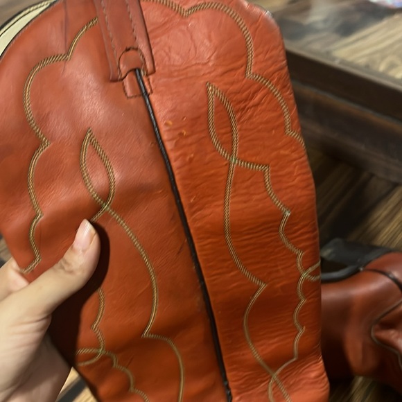 Acme leather cowboy boots, size 7 - Picture 3 of 10